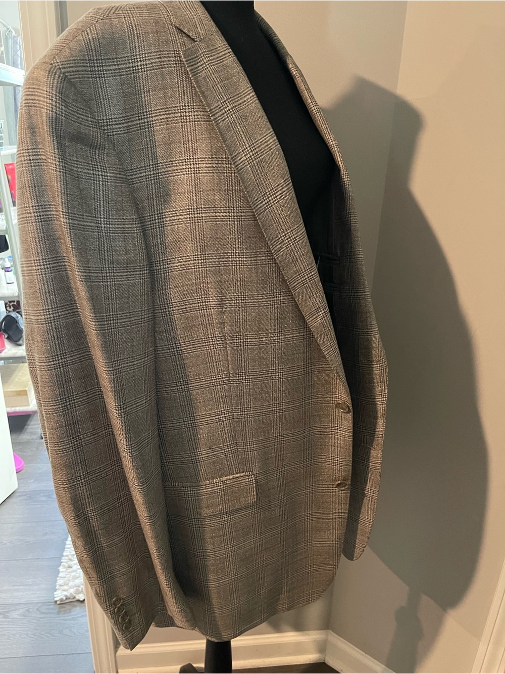 Daniel Cremieux Taupe Glen Plaid Sport Coat